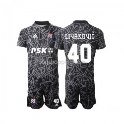 Fotbollströja Dinamo Zagreb Livakovic 40 Målvakt Barn Hemmaställ 2022-2023 Kort ärm