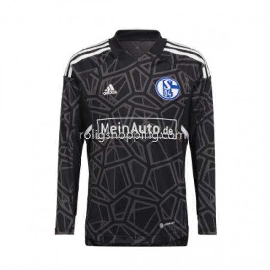 Fotbollströja FC Schalke 04 Målvakt Män Hemmaställ 2022-2023 Lång ärm