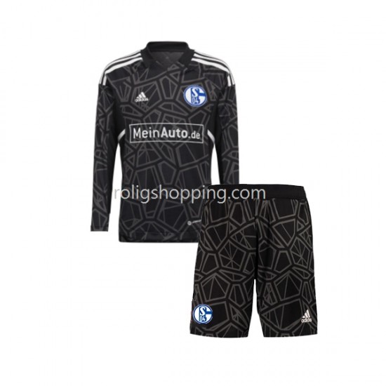 Fotbollströja FC Schalke 04 Målvakt Barn Hemmaställ 2022-2023 Lång ärm