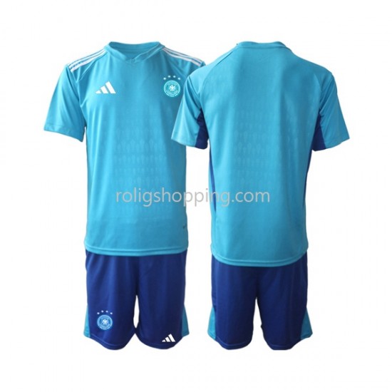 Fotbollströja Tyskland Målvakt Barn Hemmaställ World Cup 2022 Kort ärm