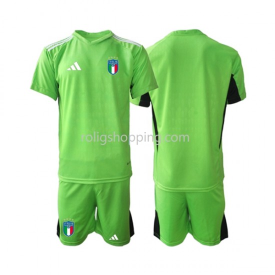 Fotbollströja Italien 2023 Målvakt Barn Hemmaställ Kort ärm