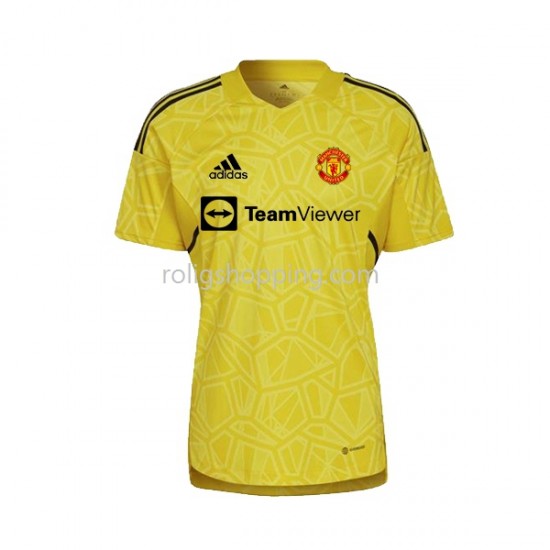 Fotbollströja Manchester United Målvakt Män Bortaställ 2022-2023 Kort ärm
