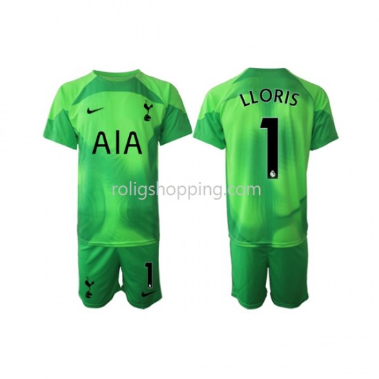 Fotbollströja Tottenham Hotspur Hugo Lloris 1 Målvakt Barn Bortaställ 2022-2023 Kort ärm