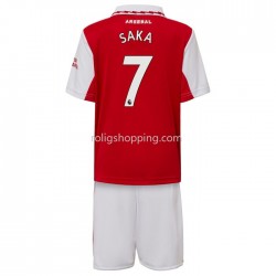 Fotbollströja Arsenal Saka 7  Barn Hemmaställ 2022-2023 Kort ärm