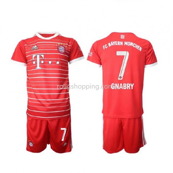 Fotbollströja Bayern München Gnabry 7 Barn Hemmaställ 2022-2023 Kort ärm