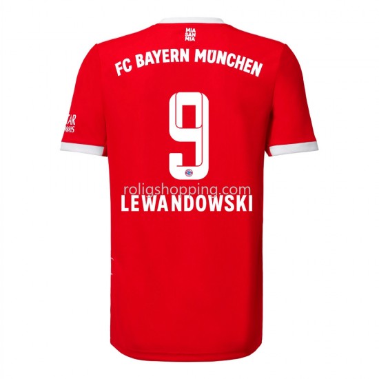 Fotbollströja Bayern München Lewandowski 9 Hemmaställ 2022-2023 Kort ärm