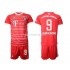 Fotbollströja Bayern München Lewandowski 9 Barn Hemmaställ 2022-2023 Kort ärm