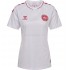Fotbollströja Danmark Kvinnor Bortaställ 2022 Kort ärm