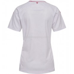 Fotbollströja Danmark Kvinnor Bortaställ 2022 Kort ärm