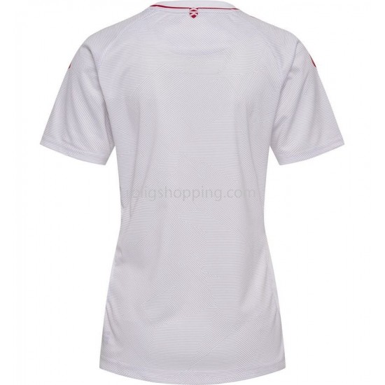 Fotbollströja Danmark Kvinnor Bortaställ 2022 Kort ärm