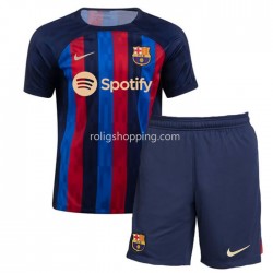 Fotbollströja FC Barcelona Barn Hemmaställ 2022-2023 Kort ärm