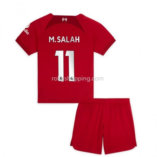 Fotbollströja Liverpool M.Salah 11 Barn Hemmaställ 2022-2023 Kort ärm