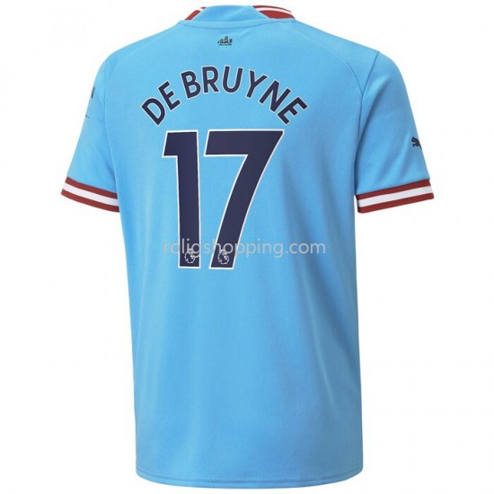 Fotbollströja Manchester City De Bruyne 17 Hemmaställ 2022-2023 Kort ärm