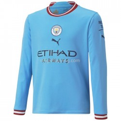 Fotbollströja Manchester City Hemmaställ 2022-2023 Lång ärm