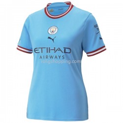 Fotbollströja Manchester City Kvinnor Hemmaställ 2022-2023 Kort ärm