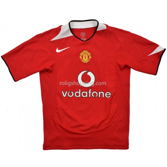 Fotbollströja Manchester United Hemmaställ 2004-2006 Kort ärm