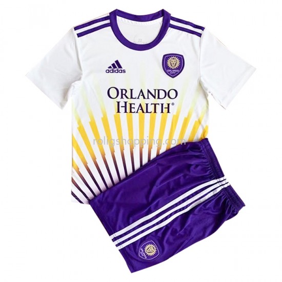 Fotbollströja Orlando City Barn Bortaställ 2022-2023 Kort ärm