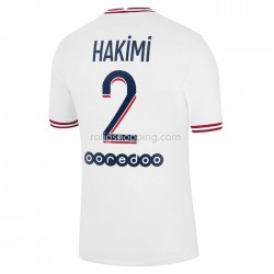 Fotbollströja Paris Saint-Germain Hakimi 2 Fjärdeställ 2021-2022 Kort ärm