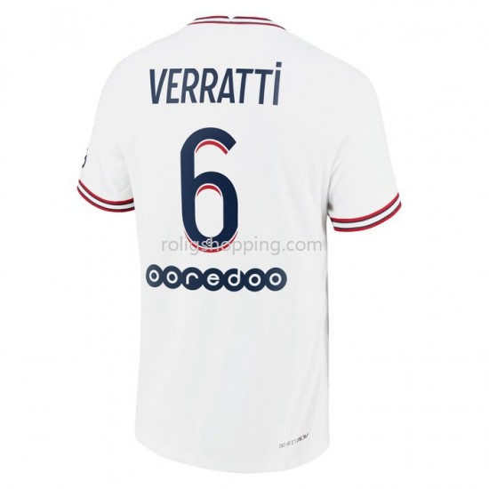 Fotbollströja Paris Saint-Germain Marco Verratti 6 Fjärdeställ 2021-2022 Kort ärm