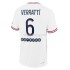 Fotbollströja Paris Saint-Germain Marco Verratti 6 Fjärdeställ 2021-2022 Kort ärm