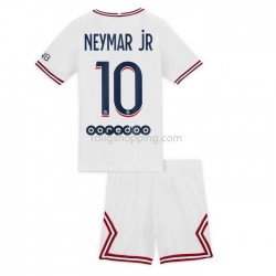 Fotbollströja Paris Saint-Germain  Germain Neymar Jr 10 Barn Fjärdeställ 2021-2022 Kort ärm
