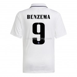Fotbollströja Real Madrid Benzema 9 Hemmaställ 2022-2023 Kort ärm