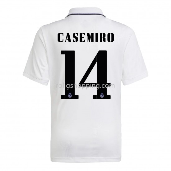 Fotbollströja Real Madrid Casemiro 14 Hemmaställ 2022-2023 Kort ärm