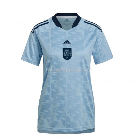 Fotbollströja Spanien Kvinnor Bortaställ 2022 Kort ärm