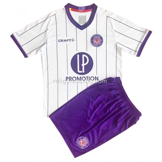 Fotbollströja Toulouse FC Barn Hemmaställ 2022-2023 Kort ärm
