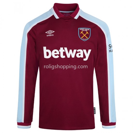 Fotbollströja West Ham United Hemmaställ 2021-2022 Lång ärm