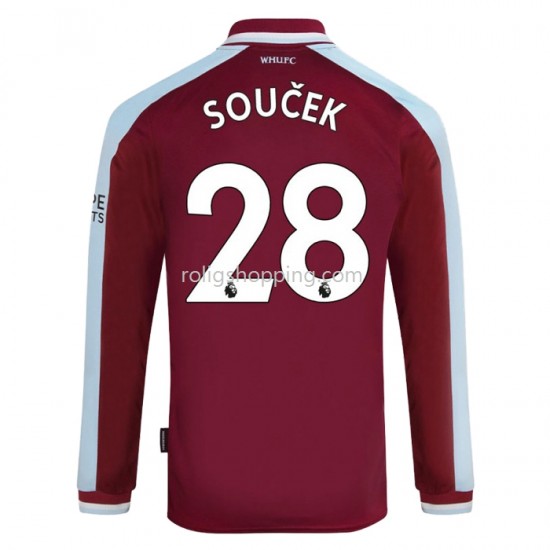 Fotbollströja West Ham United Tomas Hemmaställ 2021-2022 Lång ärm