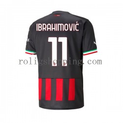 Fotbollströja AC Milan Ibrahimović Zlatan 11 Män Hemmaställ 2022-2023 Kort ärm