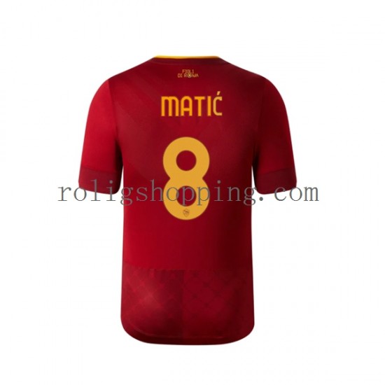 Fotbollströja AS Roma Matic 8 Män Hemmaställ 2022-2023 Kort ärm