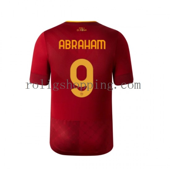 Fotbollströja AS Roma Tammy Abraham 9 Män Hemmaställ 2022-2023 Kort ärm
