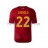Fotbollströja AS Roma Zaniolo 22 Män Hemmaställ 2022-2023 Kort ärm