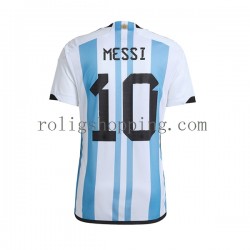 Fotbollströja Argentina Lionel Messi 10 Män Hemmaställ World Cup 2022 Kort ärm
