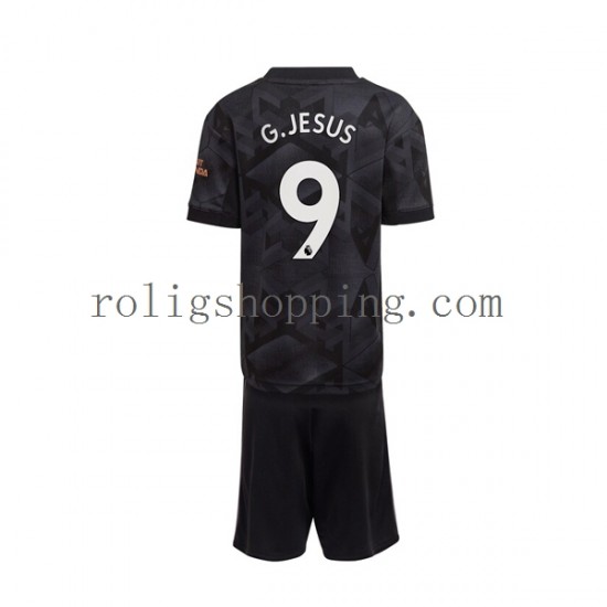 Fotbollströja Arsenal Gabriel Jesus 9 Barn Bortaställ 2022-2023 Kort ärm
