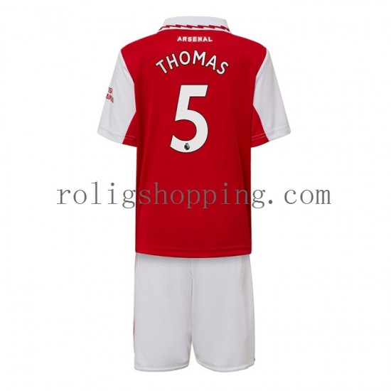 Fotbollströja Arsenal Thomas Partey 5 Barn Hemmaställ 2022-2023 Kort ärm