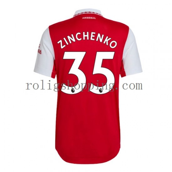 Fotbollströja Arsenal Zinchenko 35 Män Hemmaställ 2022-2023 Kort ärm