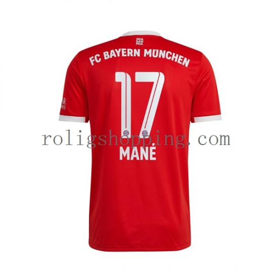 Fotbollströja FC Bayern München Sadio Mane 17 Män Hemmaställ 2022-2023 Kort ärm