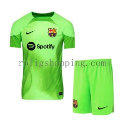 Fotbollströja FC Barcelona Målvakt Barn Hemmaställ 2022-2023 Kort ärm