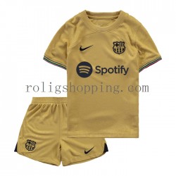 Fotbollströja FC Barcelona Barn Bortaställ 2022-2023 Kort ärm