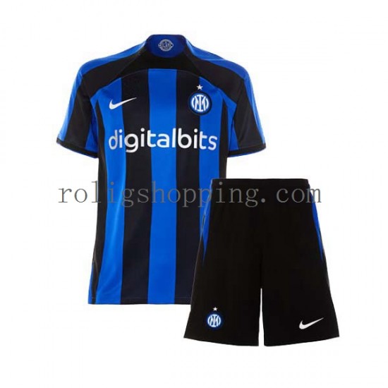 Fotbollströja Inter Milan Barn Hemmaställ 2022-2023 Kort ärm