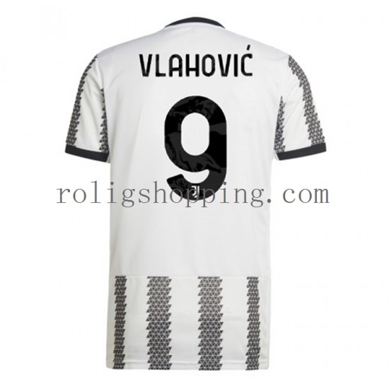 Fotbollströja Juventus Vlahovic 9 Män Hemmaställ 2022-2023 Kort ärm