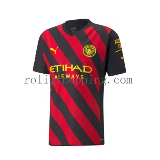 Fotbollströja Manchester City Män Bortaställ 2022-2023 Kort ärm