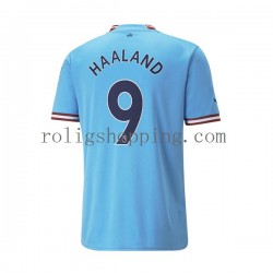 Fotbollströja Manchester City Haaland 9 Män Hemmaställ 2022-2023 Kort ärm