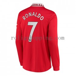 Fotbollströja Manchester United Cristiano Ronaldo 7 Män Hemmaställ 2022-2023 Lång ärm