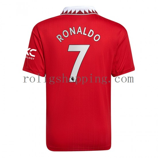 Fotbollströja Manchester United Cristiano Ronaldo 7 Män Hemmaställ 2022-2023 Kort ärm
