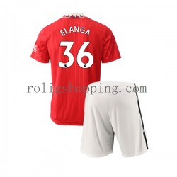 Fotbollströja Manchester United Elanga 36 Barn Hemmaställ 2022-2023 Kort ärm