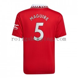 Fotbollströja Manchester United Harry Maguire 5 Män Hemmaställ 2022-2023 Kort ärm